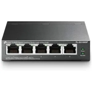 Interruptor TPLink de red Gigabit Ethernet de 5 puertos._1