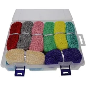 JESEP Cinta elástica elástica de color picot con ribete de_7