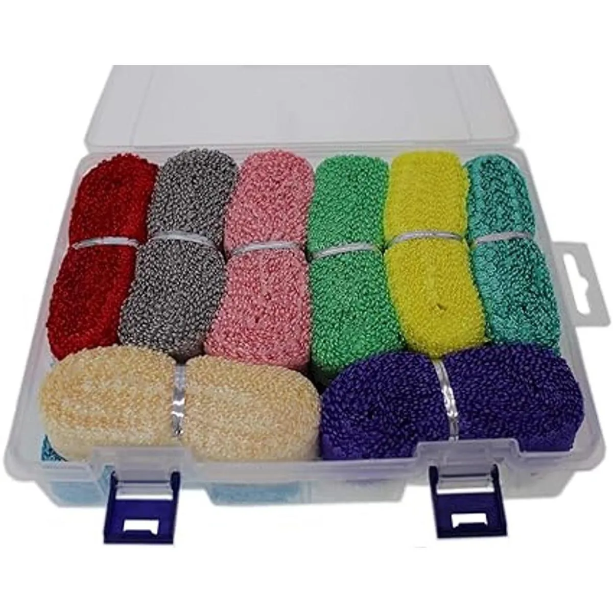 JESEP Cinta elástica elástica de color picot con ribete de_7