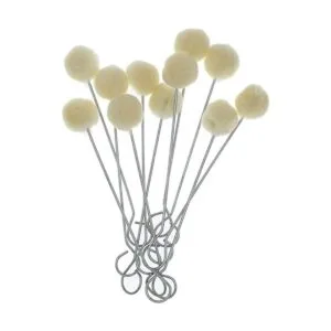 50 piezas de lana Daubers Cepillo de bola de cuero para_2