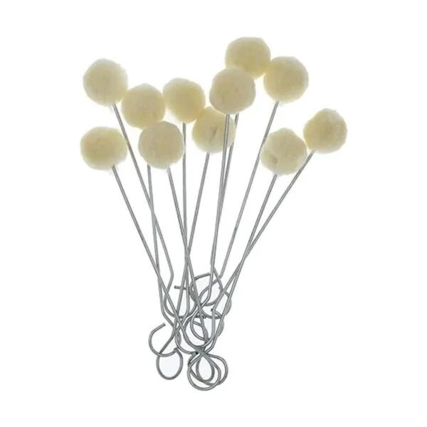 50 piezas de lana Daubers Cepillo de bola de cuero para_2