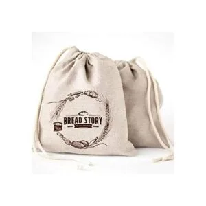 Lino Natural bolsas de pan 2Pack 11 x15 en grande 30 cm_1