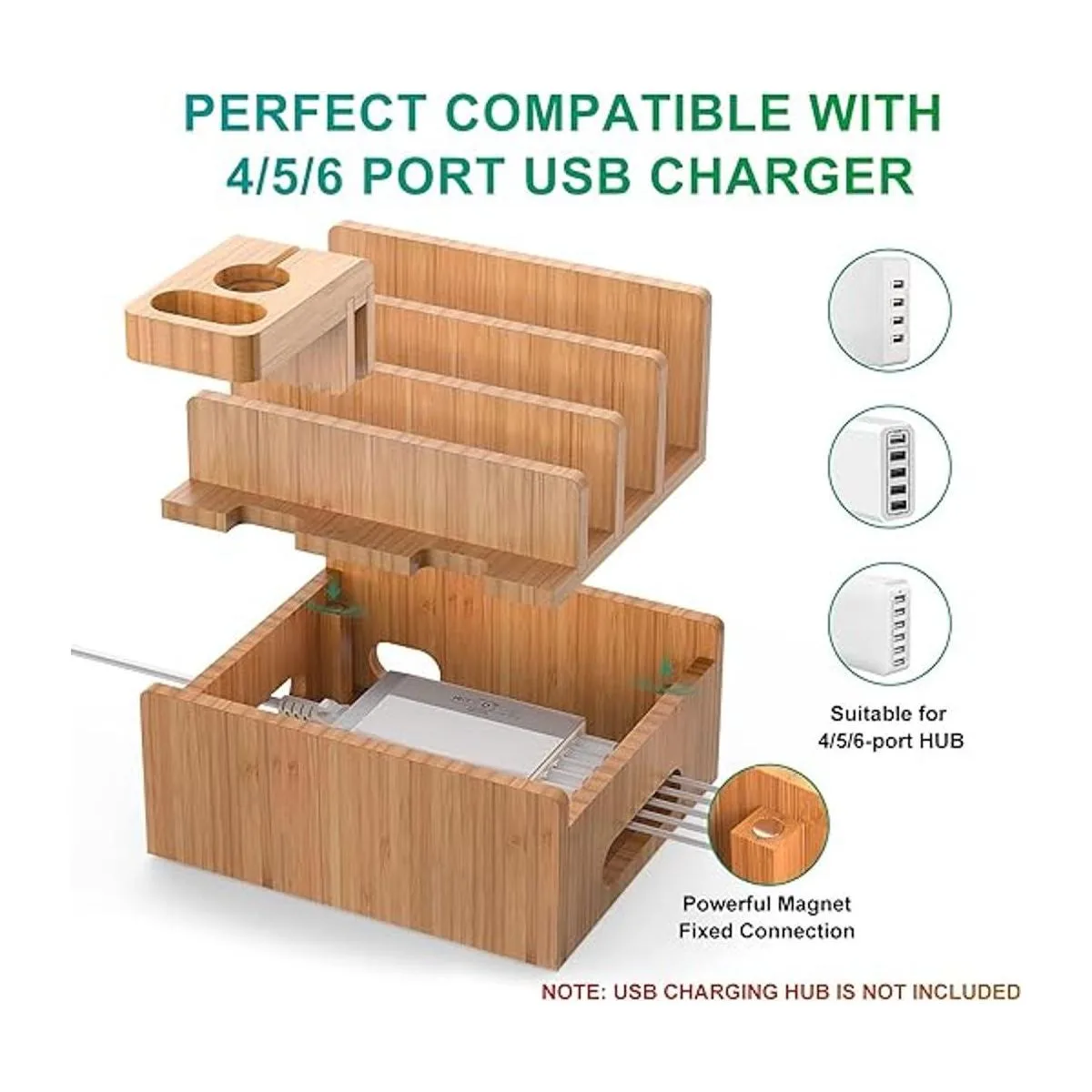 Pezin Hulin Estaciones de carga de bambú para múltiples_5