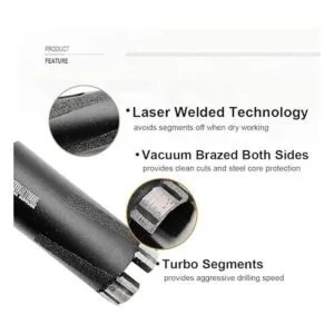 SHDIATOOL Brocas de núcleo de diamante para piedra dura_5