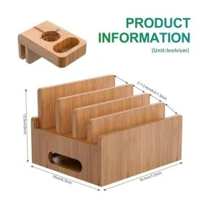 Pezin Hulin Estaciones de carga de bambú para múltiples_4