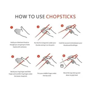 Antner 5 pares de palillos de madera dura reutilizables_6