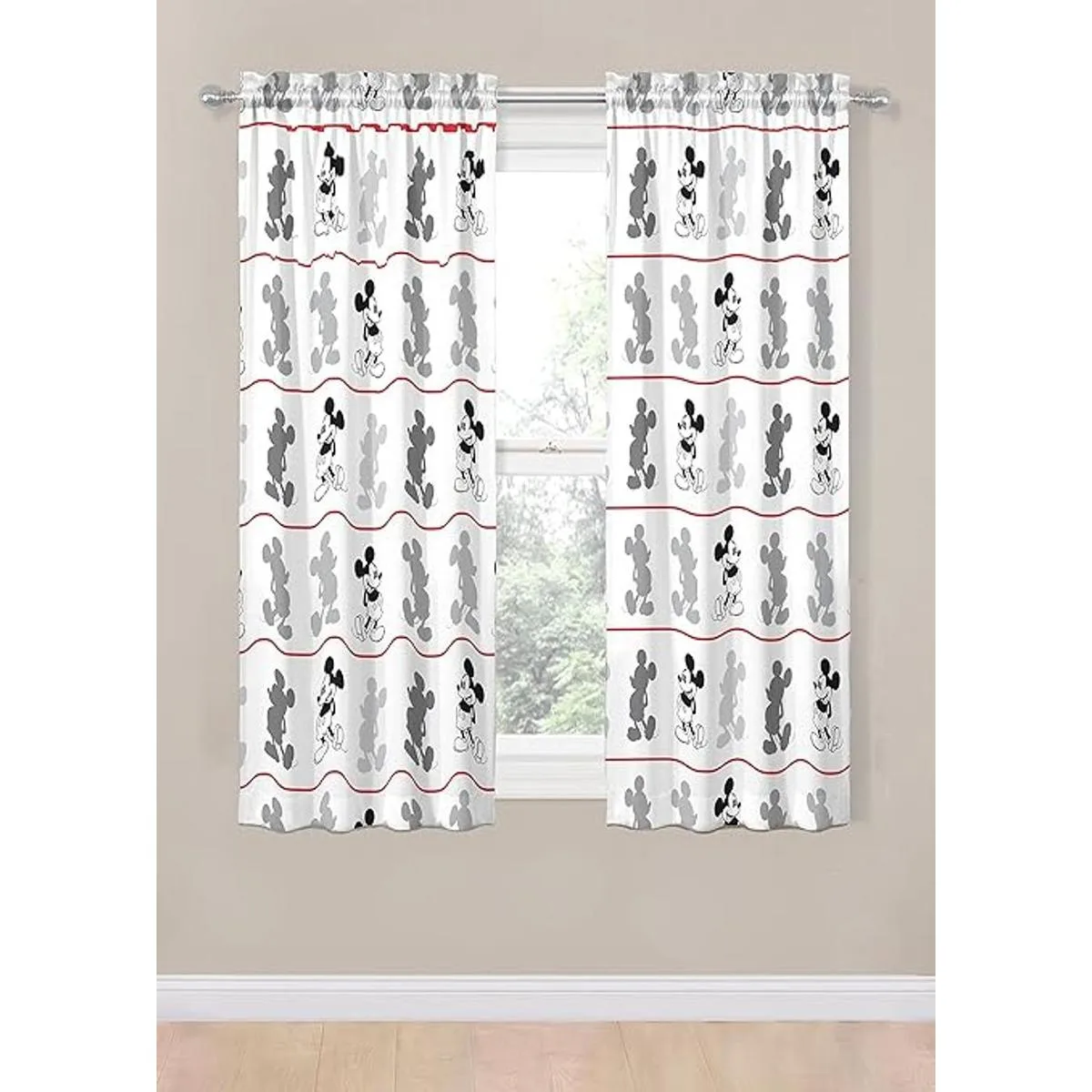 Disney Mickey Mouse Jersey Juego de cortinas y cortinas_4