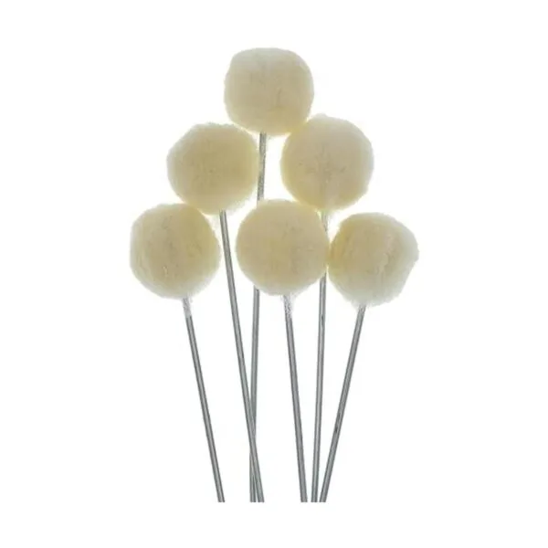 50 piezas de lana Daubers Cepillo de bola de cuero para_6