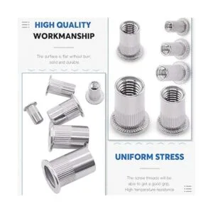 Glarks Juego de 180 piezas de acero inoxidable 304_4