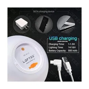 LOFTEK Bola de luz LED vibrante luz nocturna de 6_4