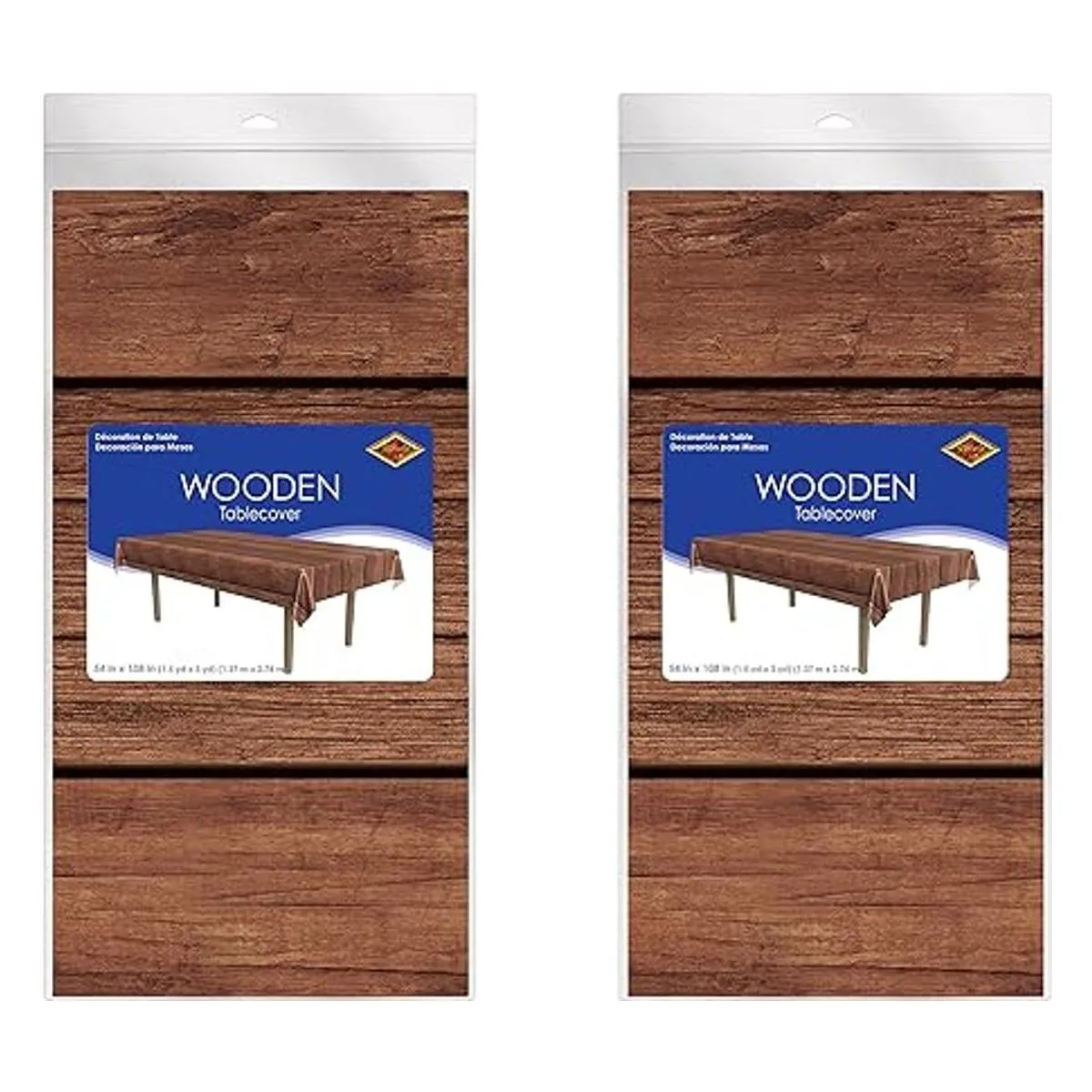 Beistle 2 piezas desechables de plástico con estampado de_2