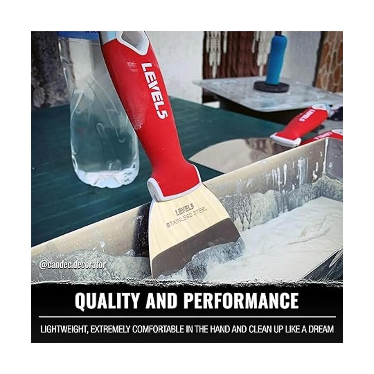 LEVEL5 Cuchillo de junta de yeso de acero inoxidable de_3
