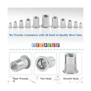 Glarks Juego de 180 piezas de acero inoxidable 304_5