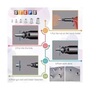 Glarks Juego de 180 piezas de acero inoxidable 304_6