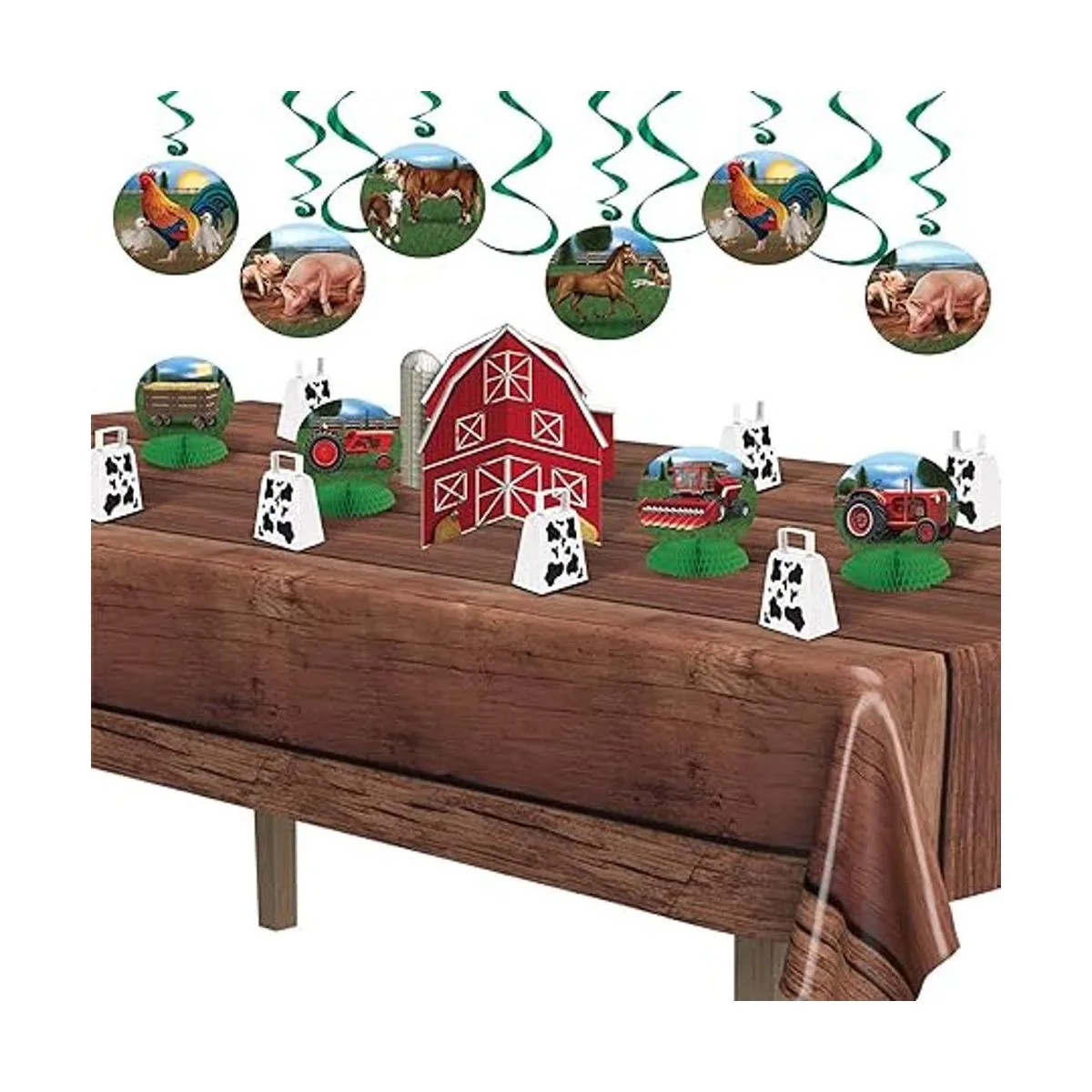 Beistle 2 piezas desechables de plástico con estampado de_5