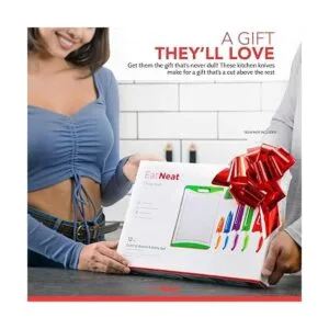 EatNeat Juego de cuchillos de cocina de colores de 12_3