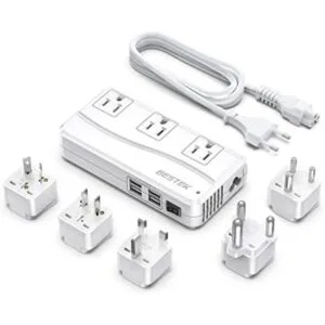 BESTEK Adaptador de corriente internacional de 250 W 220_1