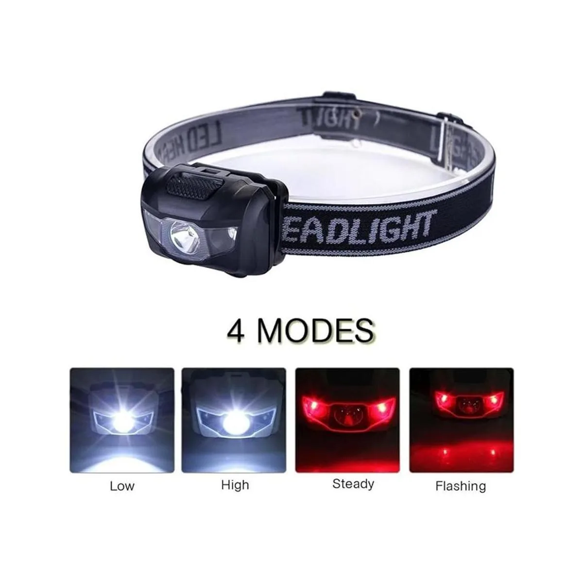 Paquete de 3 faros LED impermeables luces blancas y_3