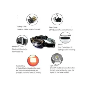 Paquete de 3 faros LED impermeables luces blancas y_4