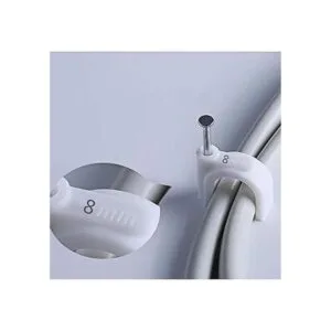 Clips de cable redondos RG6RG59CAT5CAT6RJ45 cable_4
