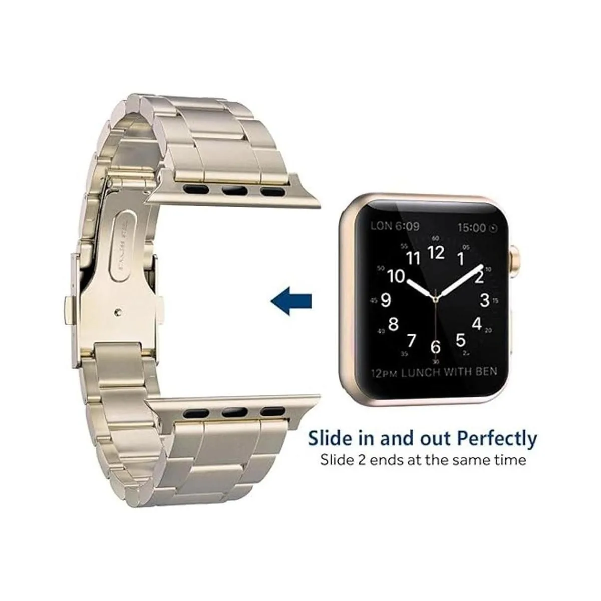 Simpeak Correa delgada compatible con Apple Watch Series 8_3