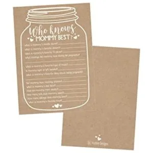 Juego de 25 tarros rústicos para baby shower ideas para_1