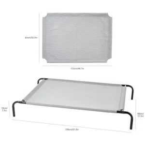 Cama elevada y refrescante para mascotas tallas XS a XL_2
