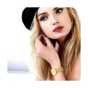 SHENGKE Simple Watches Reloj analógico de malla para_3