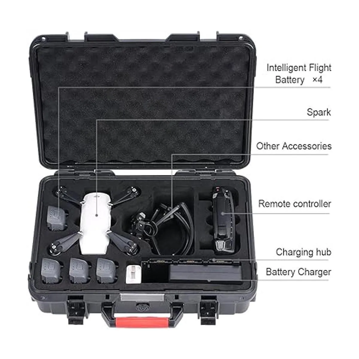 Smatree Funda de transporte compatible para DJI Spark_2