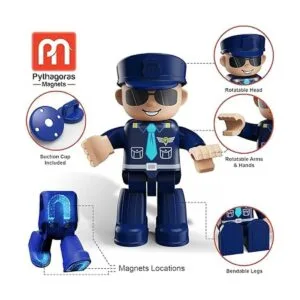 Juego de 4 figuras magnéticas para niños pequeños juguete_4