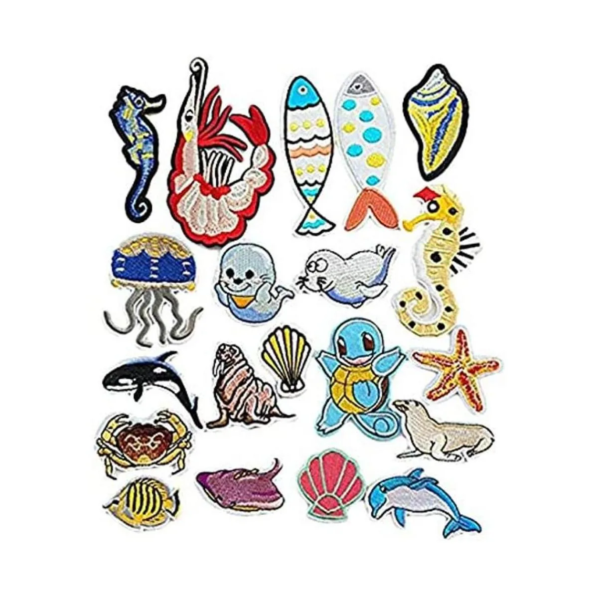 Dandan DIY 20 parches bordados para coser o planchar para_1