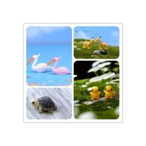 EMiEN 31 piezas de mini animales de adorno en miniatura_3