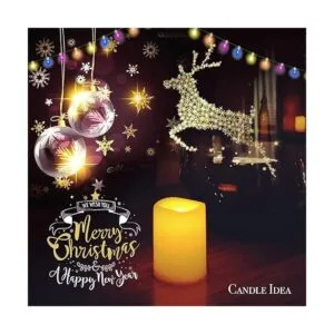 Juego de 10 velas votivas sin llama con control remoto y_2