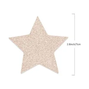 Guirnalda colgante de estrella parpadeante de champán rosa_4