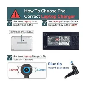 Cargador de ordenador portátil de 120 W 195 V 615 A_3