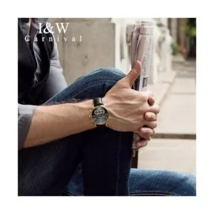 Luxury Mens Big Dial Chronograph Sapphire Glass_4