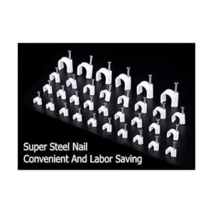 Clips de cable redondos RG6RG59CAT5CAT6RJ45 cable_5