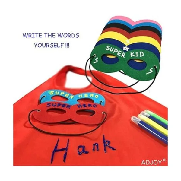 ADJOY Capas y máscaras de superhéroe para niños a granel_6
