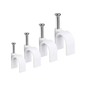 Clips de cable redondos RG6RG59CAT5CAT6RJ45 cable_1