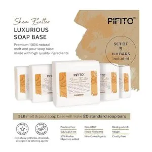 Pifito Base de jabón para derretir y verter manteca de_2
