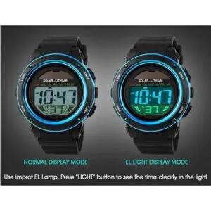 Reloj de pulsera impermeable del cronógrafo de Digitaces_4