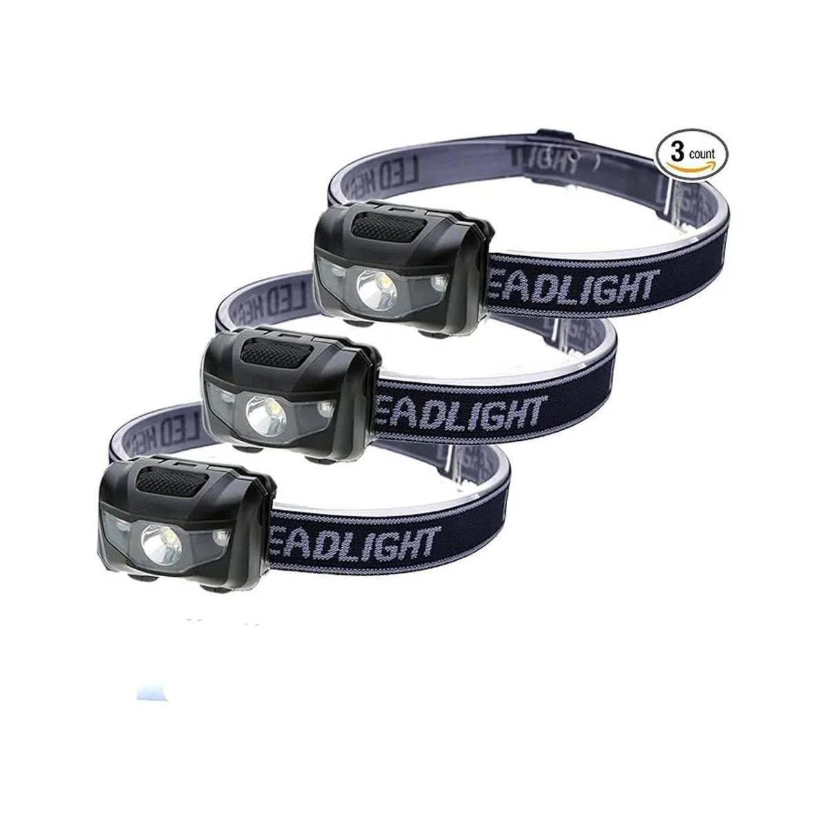 Paquete de 3 faros LED impermeables luces blancas y_1
