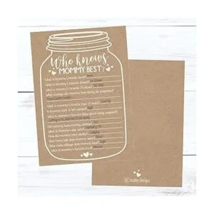 Juego de 25 tarros rústicos para baby shower ideas para_2