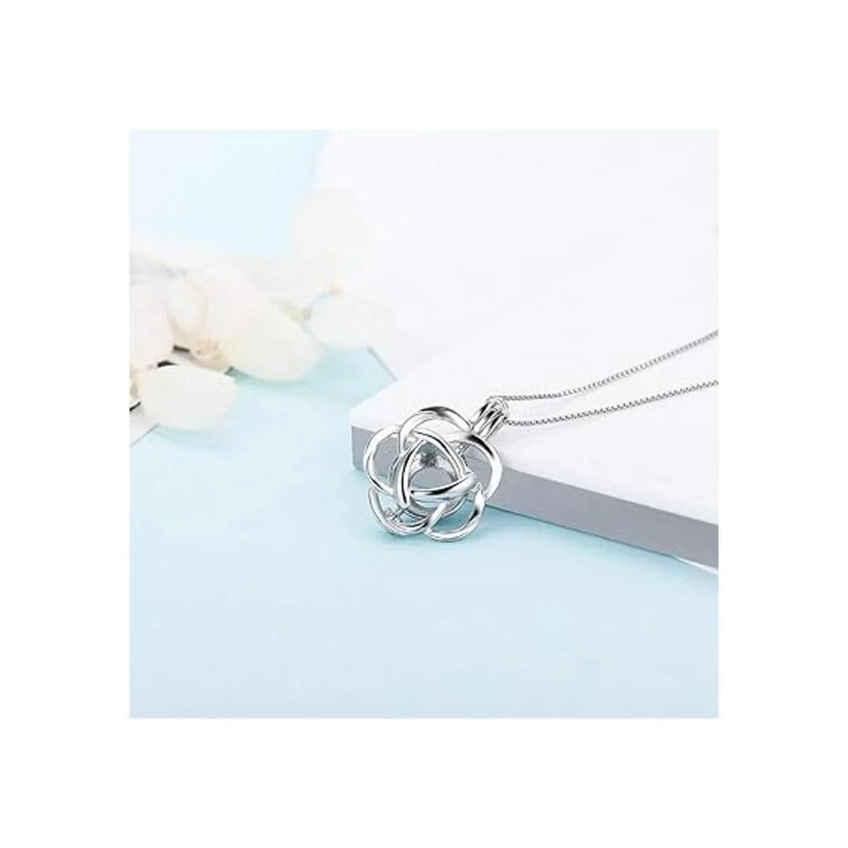 LGSY Colgantes de jaula de perlas de plata de ley para_3