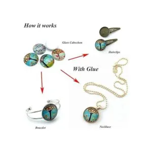 60 piezas de cúpula de cristal transparente de imitación_5