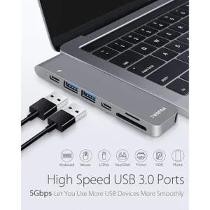 TWOPAN MacBook Pro Air Hub adaptador USB 7 en 2_6