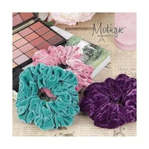 Terciopelo Jumbo negro Scrunchy_3