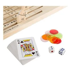 Hey Play Juego de carreras de caballos de madera con_5