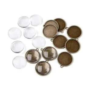 60 piezas de cúpula de cristal transparente de imitación_6