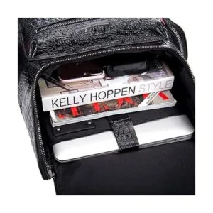 Boshiho Mochila de cuero real para laptop bolsa de viaje_4